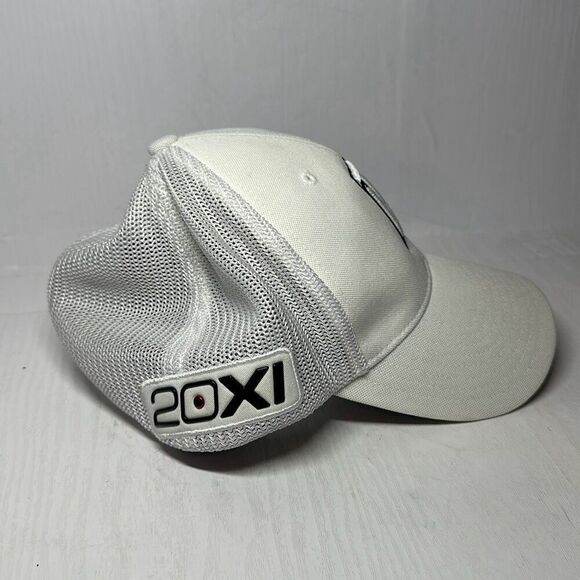 Nike Tiger Woods Ivory Mesh Stretch Hat Flex Fit - Picture 5 of 11